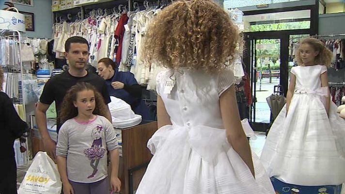 Telediario 1 - Comuniones baratas ante la crisis