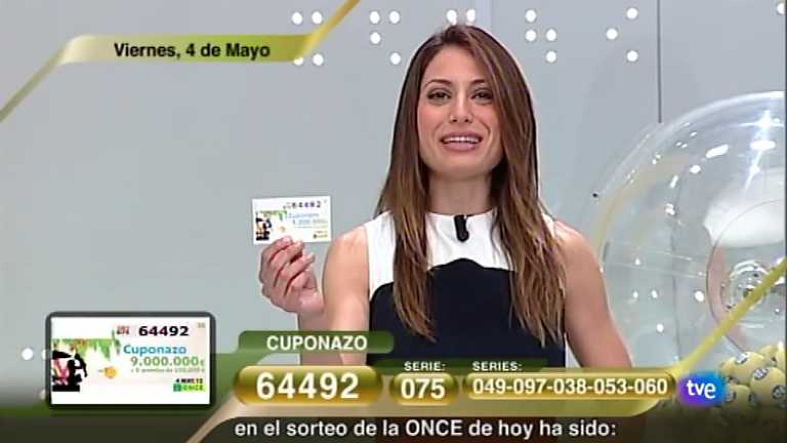 Sorteo ONCE - 04/05/12 - Ver ahora
