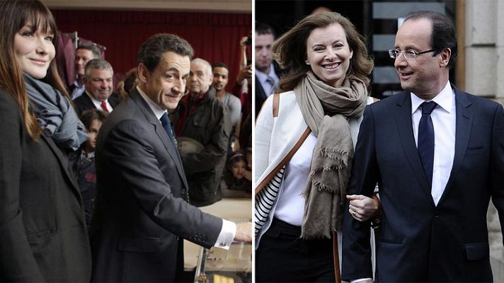 Telediario 1 - Los políticos franceses votan