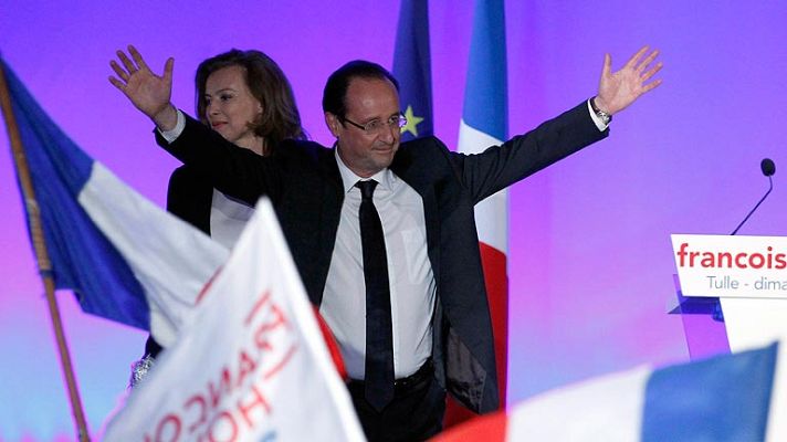 Telediario 1 - Hollande celebra la victoria