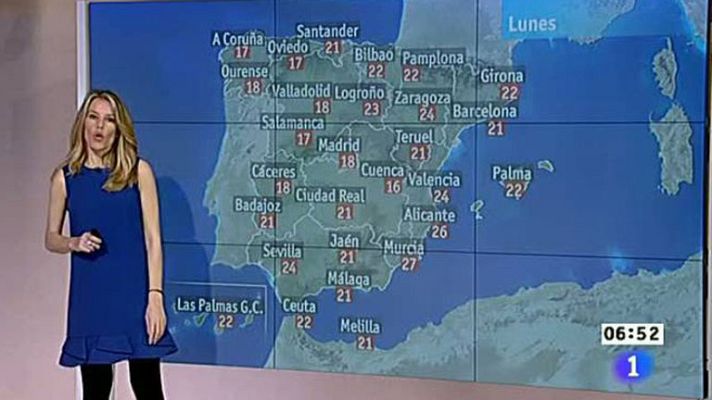 El tiempo - LLuvias en el norte y tiempo más estable en el sureste con subida de las temperaturas