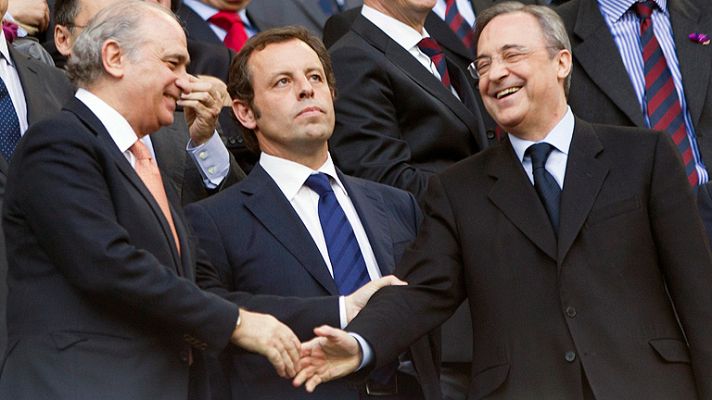 Telediario 1 - Florentino felicita al Barça