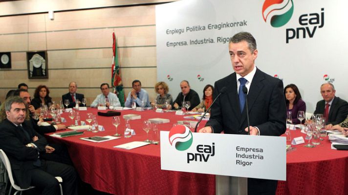 Telediario 1 - El PNV pide al lehendakari Patxi López que se someta a una cuestión de confianza