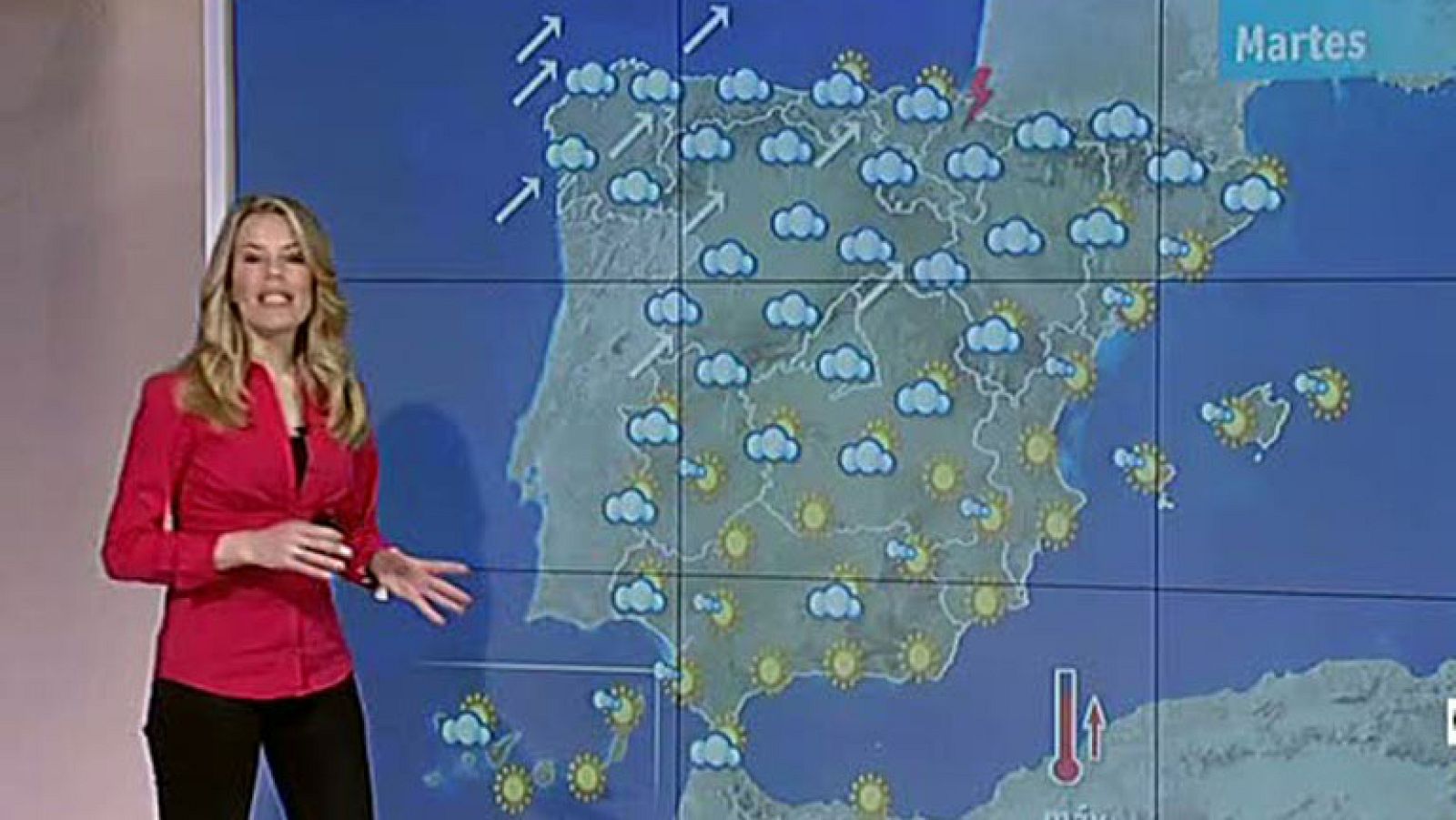 Chubascos intermitentes en Galicia y subida generalizada de las temperaturas