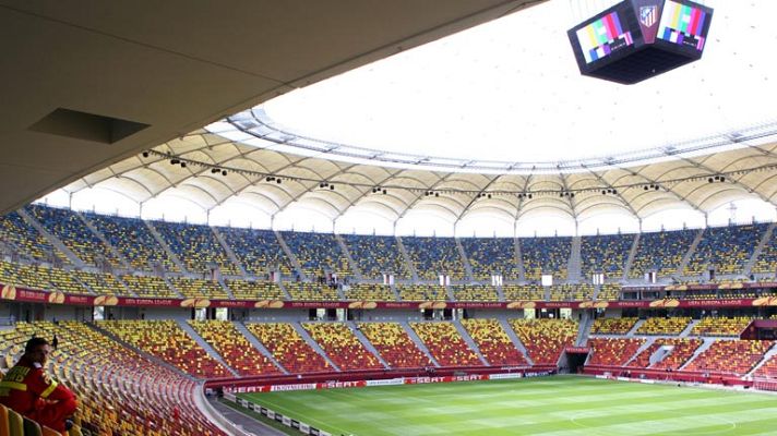 Telediario 1 - Bucarest ya vive la final española