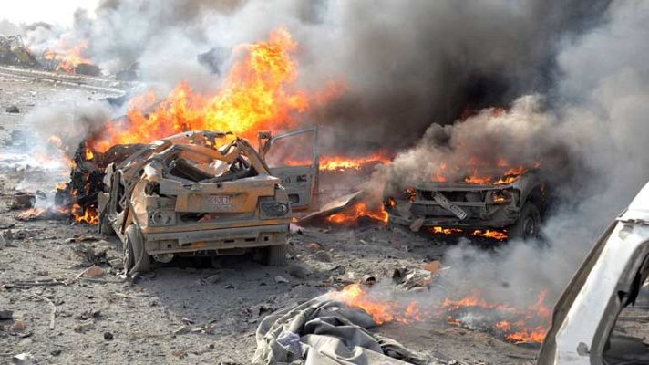 Telediario 1 - Atentado en Damasco