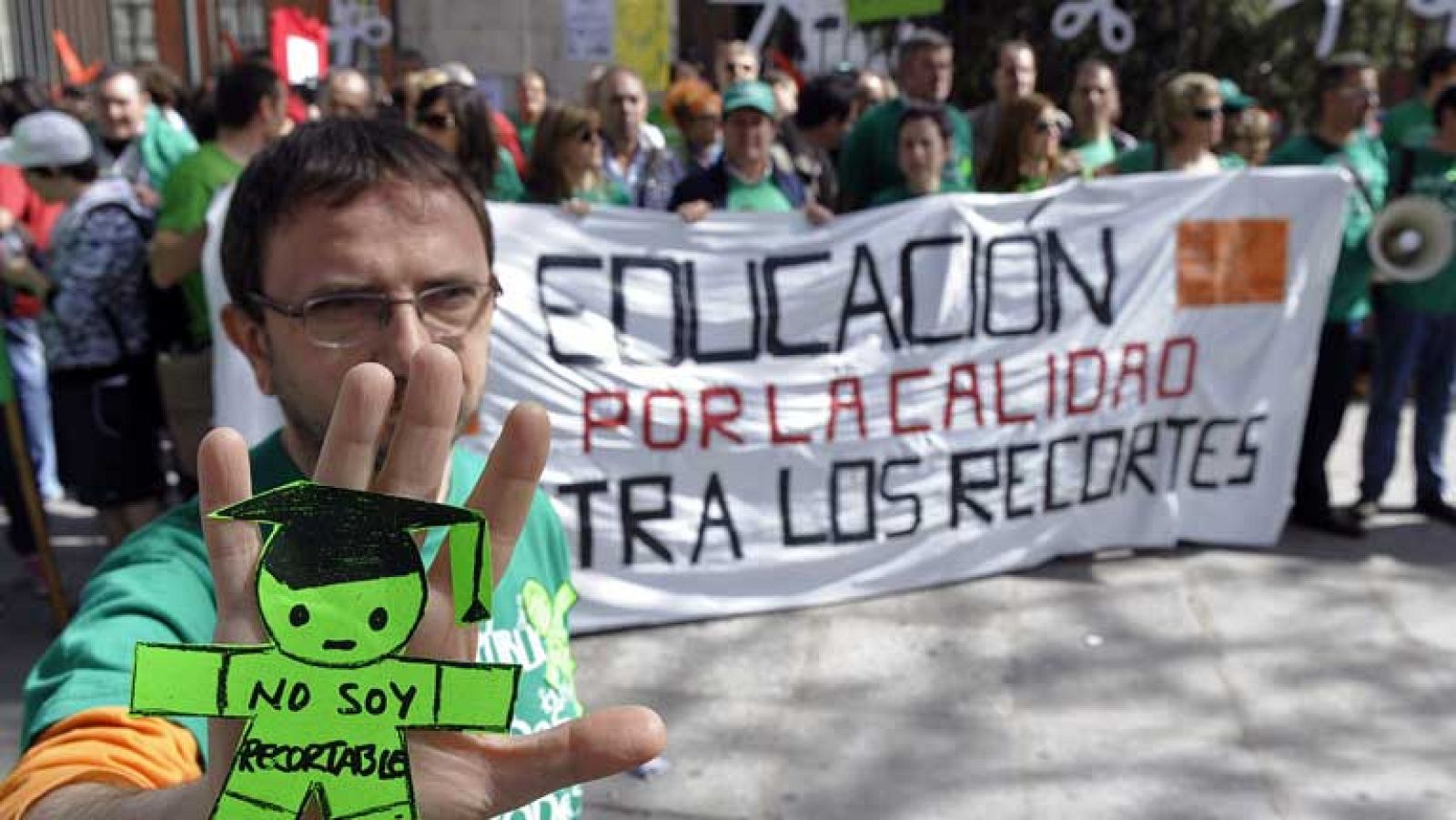 Concentraciones contra los recortes en educación en España
