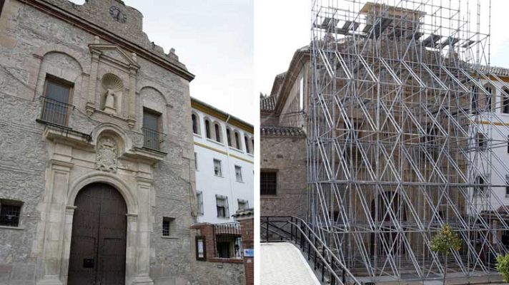 Telediario 1 - El comercio afectado en Lorca