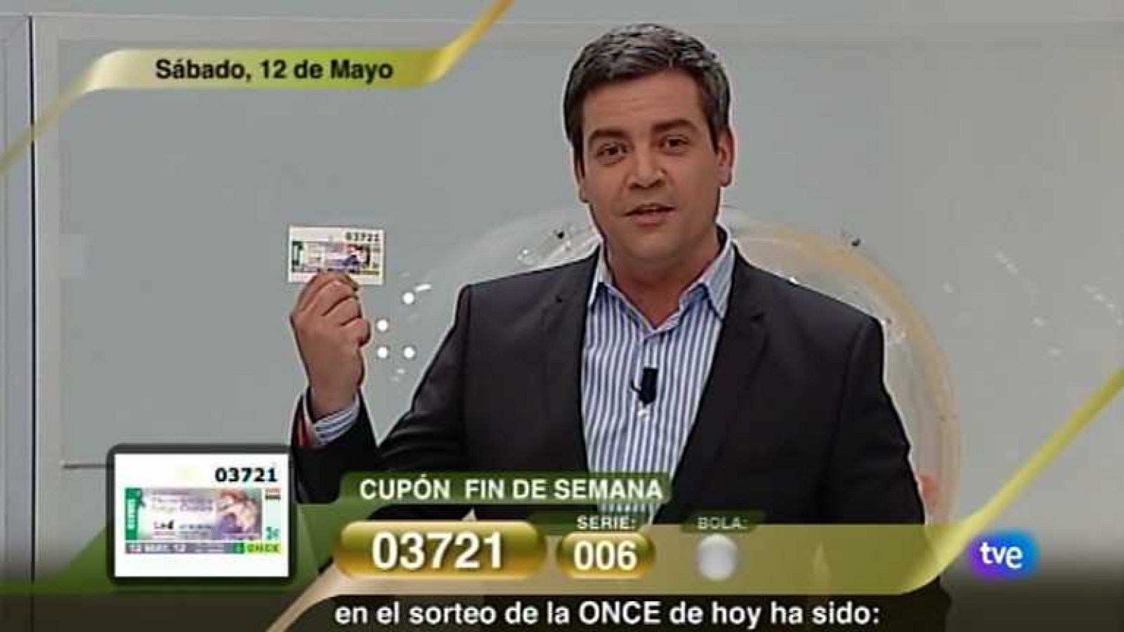 Sorteo ONCE - 12/05/12 - Ver ahora