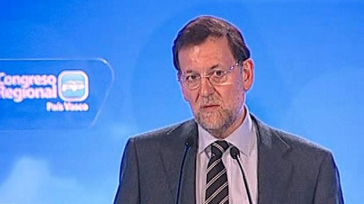 Informativo 24h - Rajoy muestra su apoyo a Basagoiti en su ruptura con el PSOE