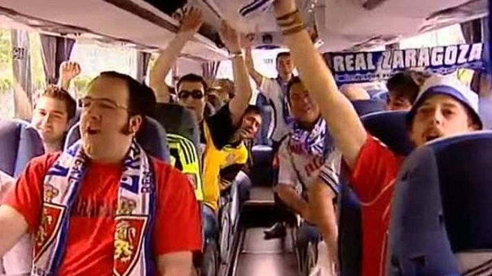 Telediario 1 - Las aficiones viajan para apoyar a sus equipos