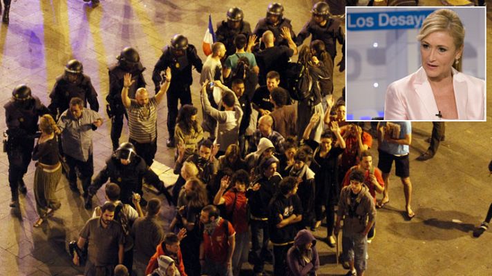 Los desayunos - La Delegada del Gobierno considera "impecable" y "mesurada" la actuación policial en Sol