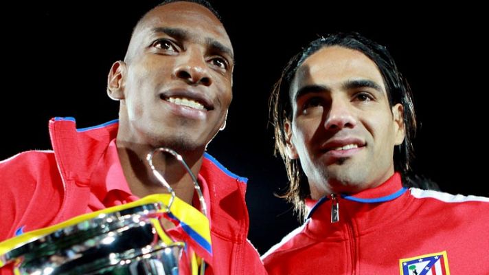 Telediario 1 - Falcao y Perea, los más aclamados del Atlético en Colombia