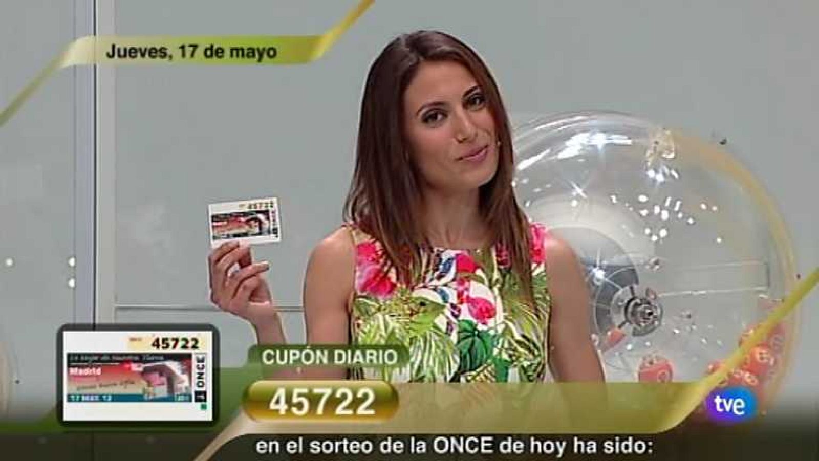 Sorteo ONCE - 17/05/12 - Ver ahora