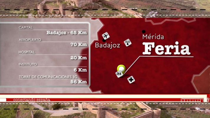 Conectando España - Localizador: Feria (Badajoz)