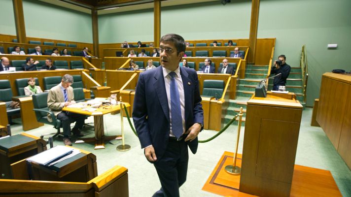 Telediario 1 - Cara a cara en el Parlamento Vasco