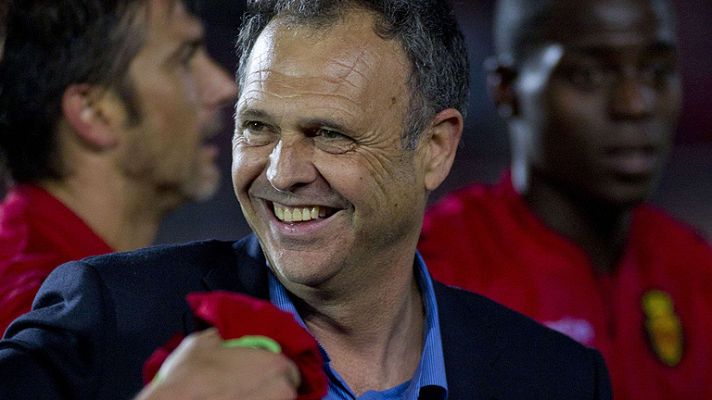 Telediario 1 - Mallorca celebra la renovación de Caparrós