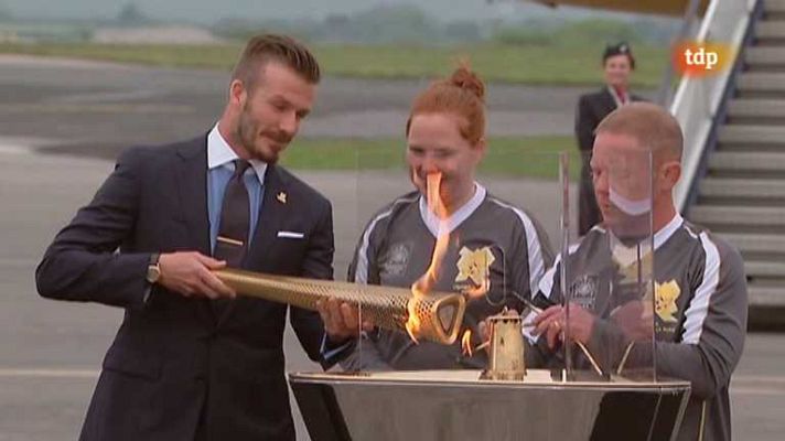 Londres en juego - Llegada antorcha al Reino Unido