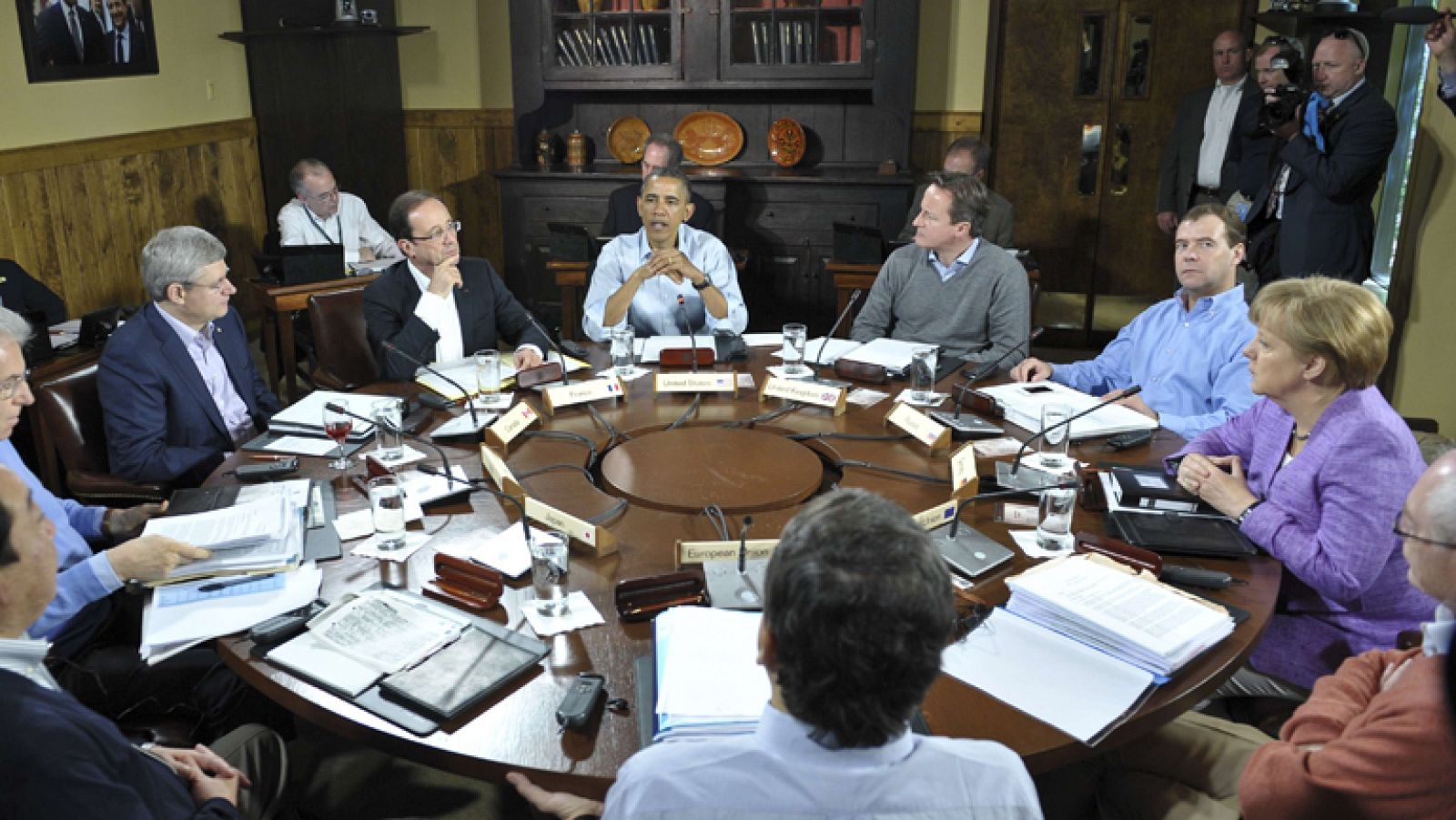 Primera reunión del G8 en Camp David