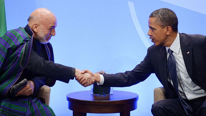 Telediario 1 - Obama asegura consenso en la OTAN sobre la retirada de Afganistán