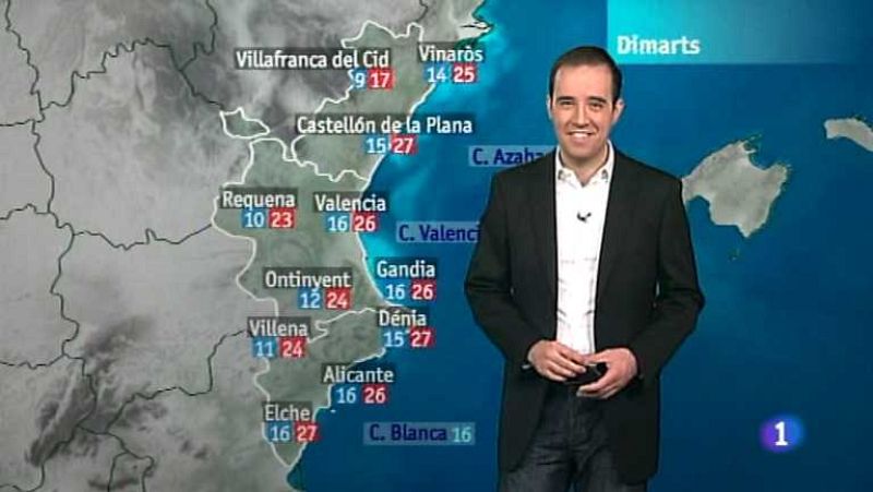 El tiempo en la Comunidad Valenciana  -  21/05/12 - Ver ahora