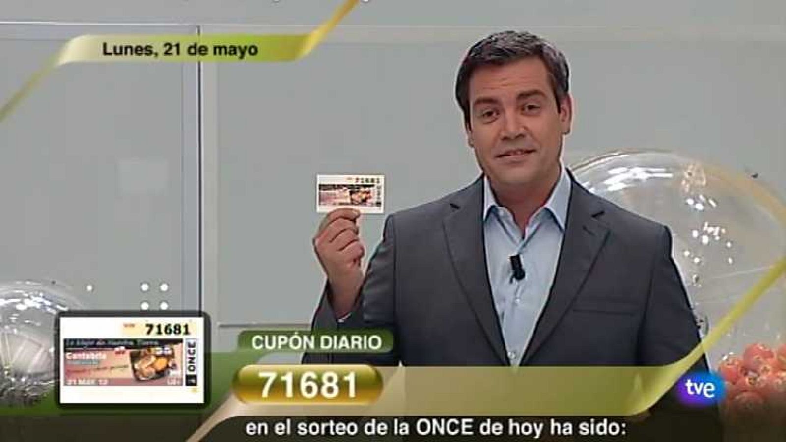 Sorteo ONCE -  21/05/12 - Ver ahora