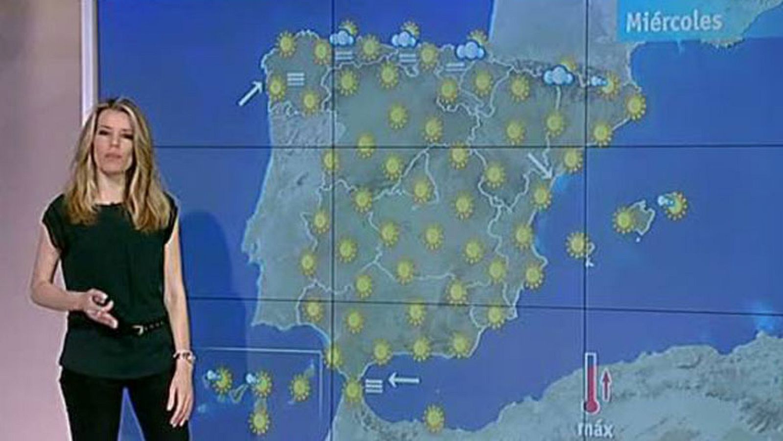 Cielos soleados con posibilidad de nubes bajas y altas temperaturas