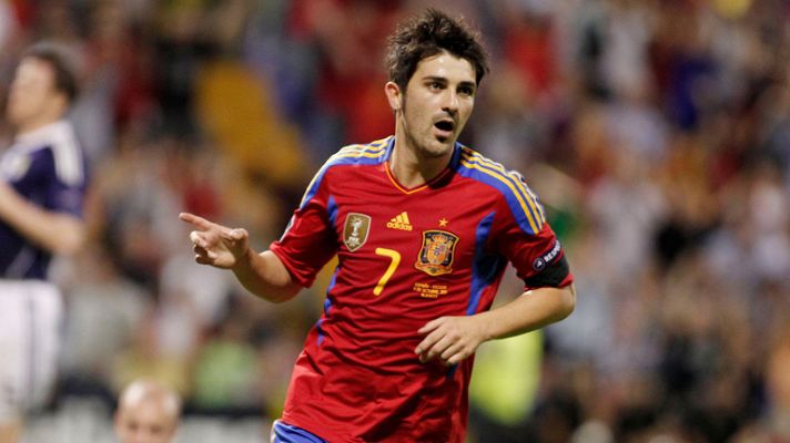 Telediario 1 - Los jugadores de la 'Roja' echarán de menos a Villa