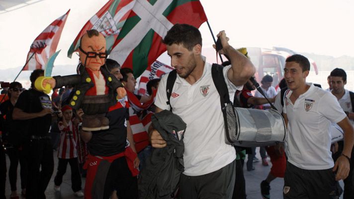 Telediario 1 - El Athletic ya está en Madrid