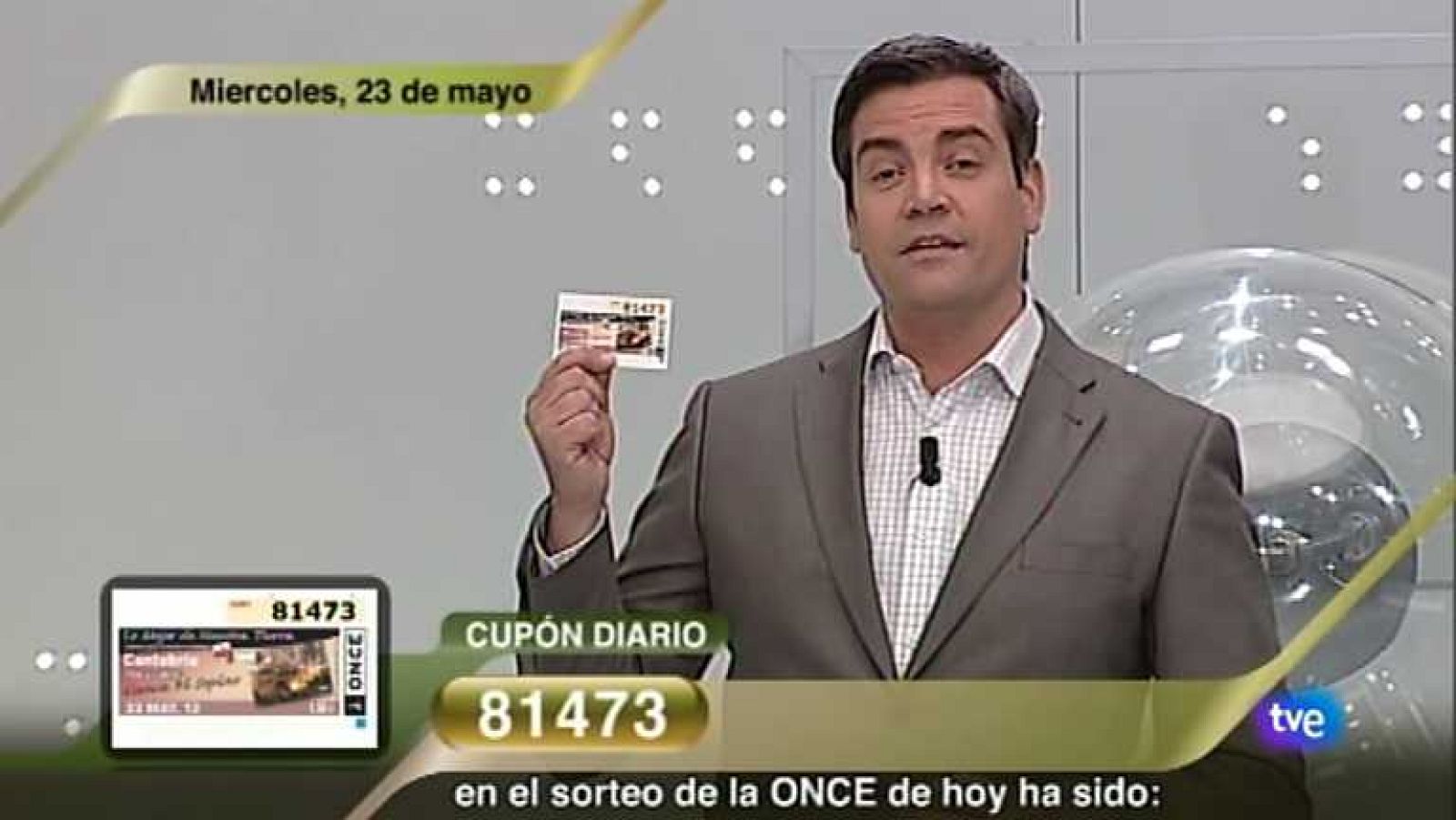 Sorteo ONCE - 23/05/12 - Ver ahora