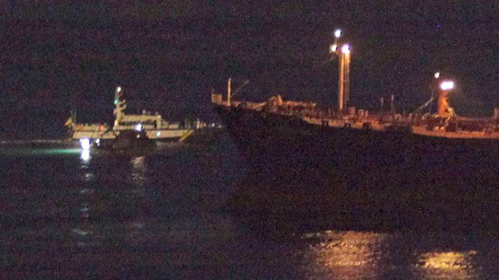 Telediario 1 - La policía en Gibraltar