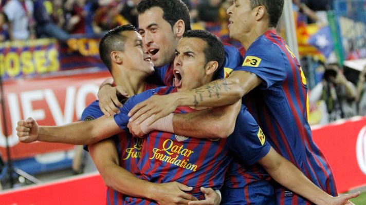 Copa del Rey - Pedro adelanta al Barça (0-1)