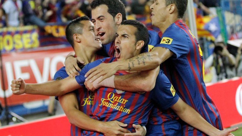 Pedro adelanta al Barça (0-1)