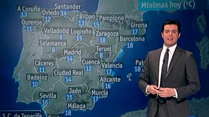 El tiempo - Chubascos y viento en el norte