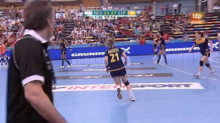 Balonmano - Preolímpico fem.: España-Holanda