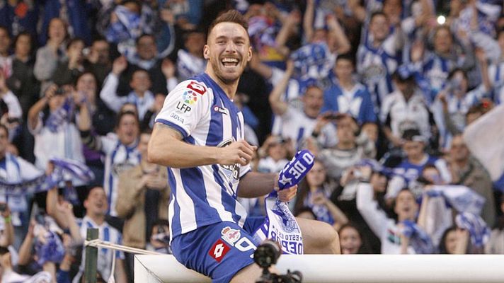 Telediario 1 - El Depor celebra el ascenso por todo lo alto