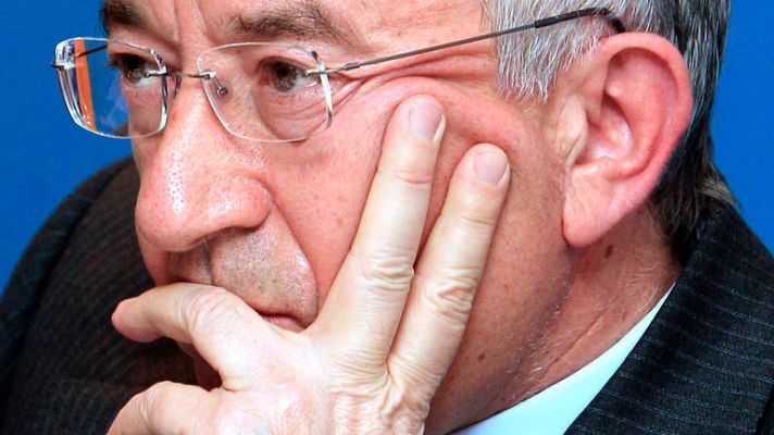 Telediario 1 - Gobernador del Banco de España