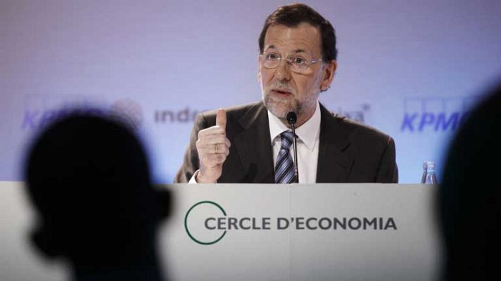 Telediario 1 - Rajoy pide serenidad en España