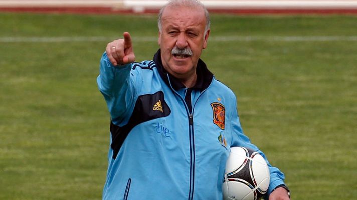 Telediario 1 - Del Bosque: "Se me hace raro ver a Camacho con China"