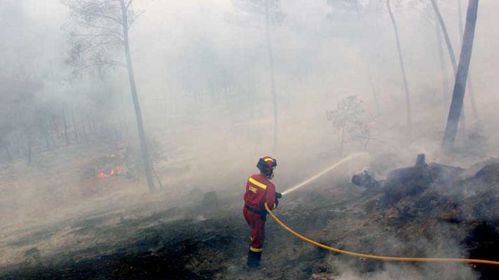 Telediario 1 - Incendios en Valencia