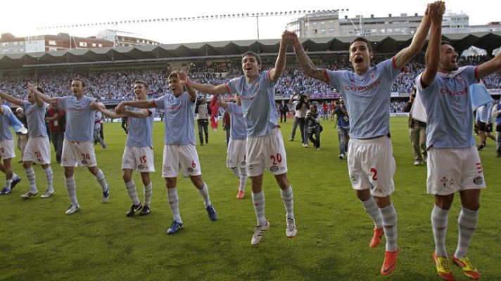 Telediario 1 - El Celta de Vigo vuelve a Primera cinco años después