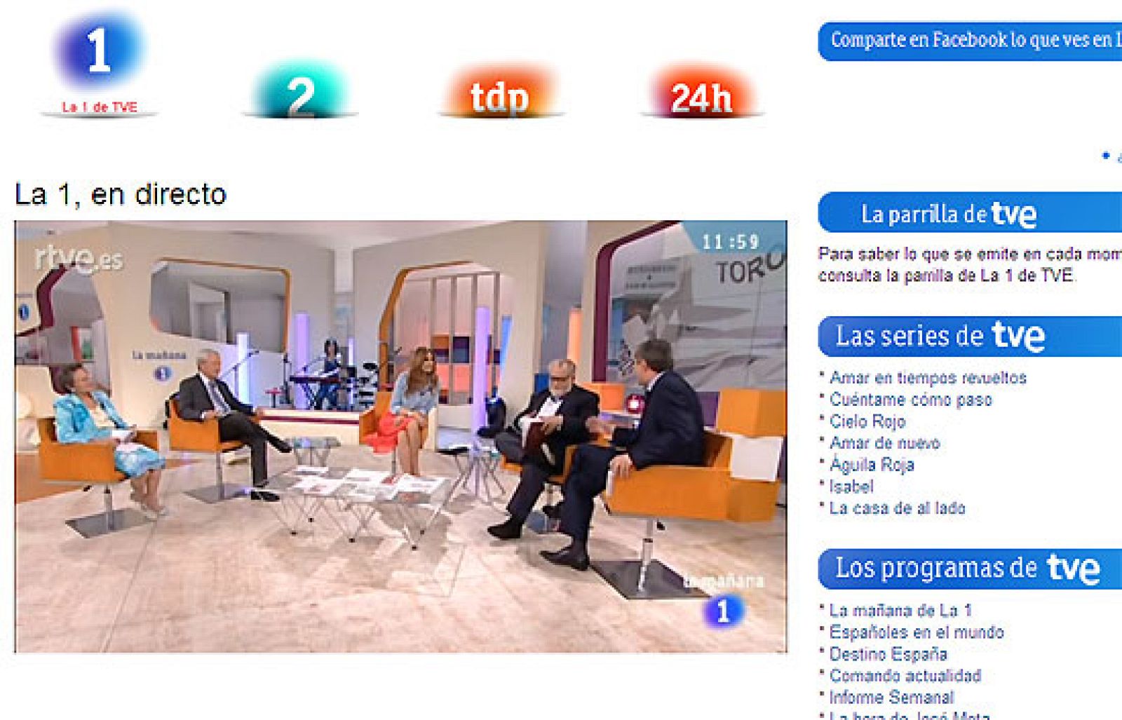 "¿Por qué se corta la emisión de TVE en directo en la web?"
