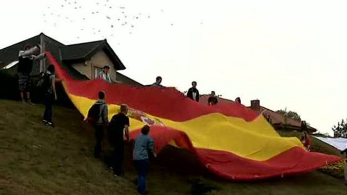 Telediario 1 - Gniewino se viste con los colores de España para recibir a la 'Roja'