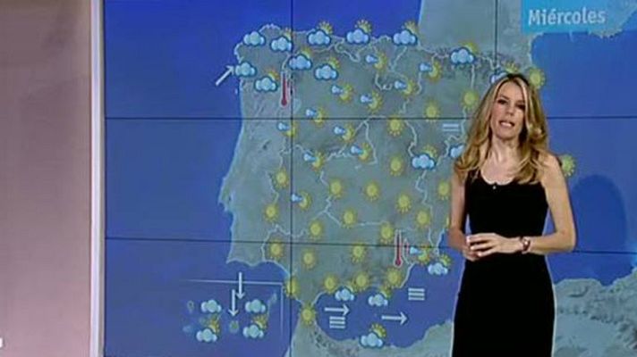 El tiempo - Un frente procedente del Atlántico traerá nubes a la mitad norte penínsular