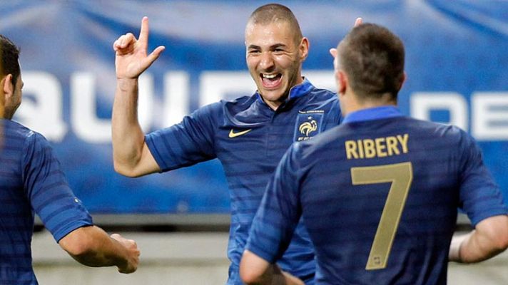 Telediario 1 - Benzema y Ribéry ejercen de líderes ante Estonia