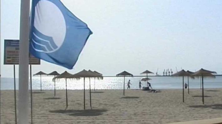 Telediario 1 - Récord de banderas azules en playas