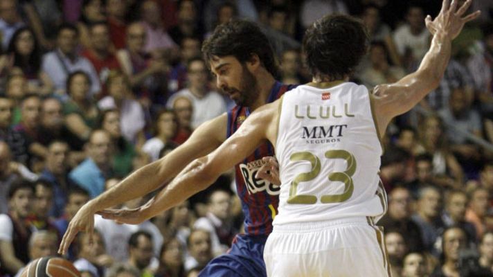Telediario 1 - Segundo asalto de la final Barça-Madrid en el Palau