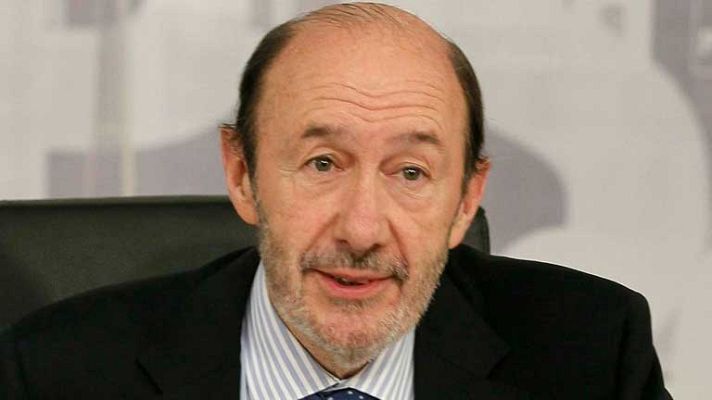 Telediario 1 - Rubalcaba y la crisis financiera