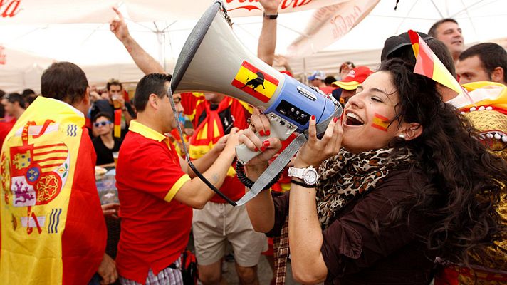 Telediario 1 - La afición española toma Gdansk