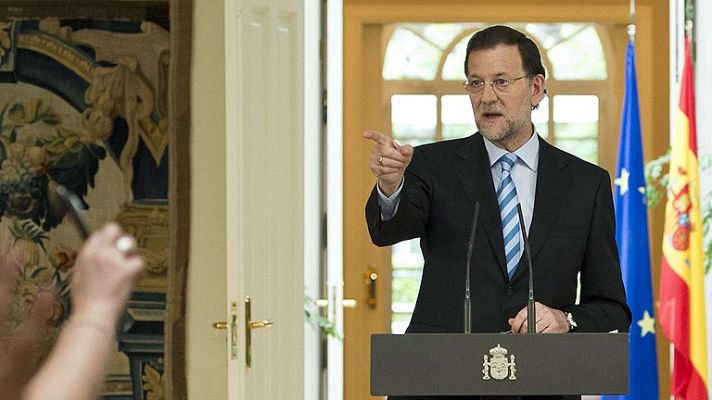 Telediario 1 - Rajoy explica el rescate